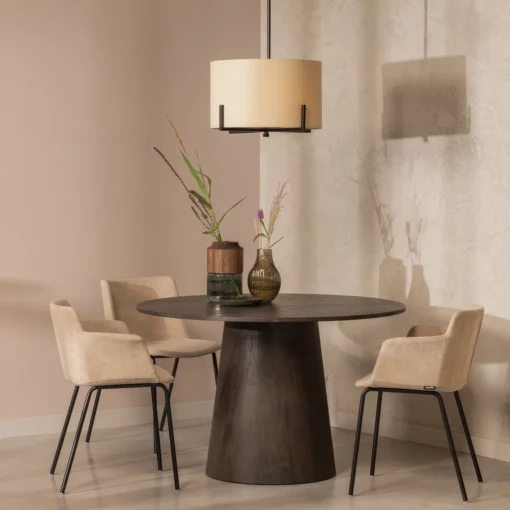 Holly hanglamp zwart / naturel - Image 3