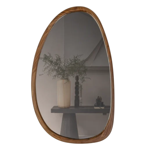 Leif spiegel hout naturel 64x38 cm