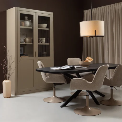 Holly hanglamp zwart / naturel - Image 2