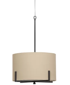 Holly hanglamp zwart / naturel