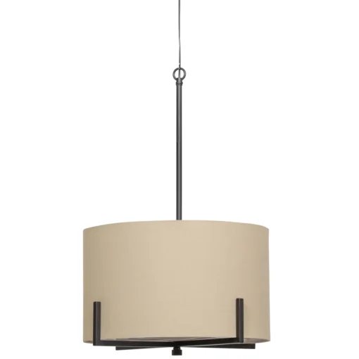 Holly hanglamp zwart / naturel