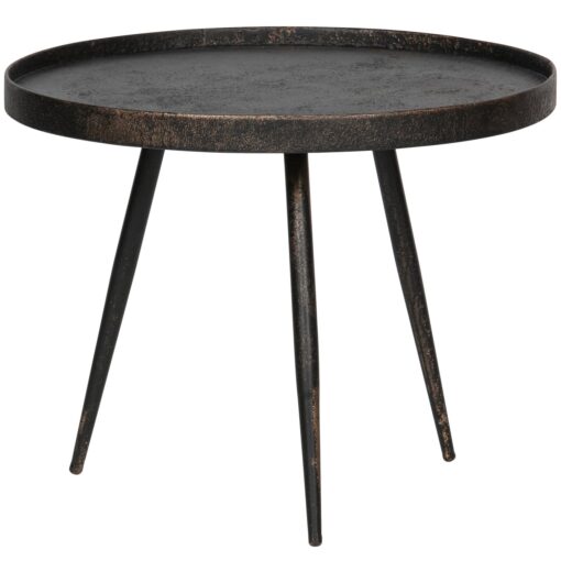 BOUNDS BIJZETTAFEL L HOUT/METAAL ANTIQUE GOUD 44xO58