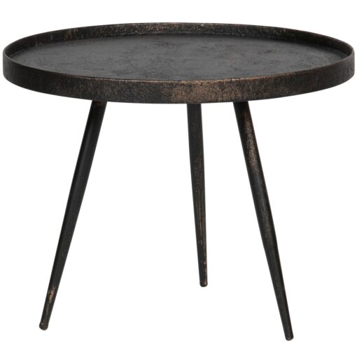 BOUNDS BIJZETTAFEL L HOUT/METAAL ANTIQUE GOUD 44xO58 - Image 4