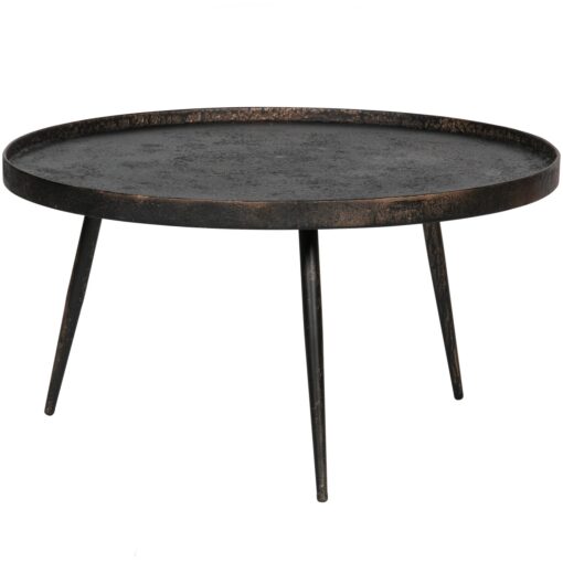 BOUNDS BIJZETTAFEL XL HOUT/METAAL ANTIQUE GOUD 40xO76