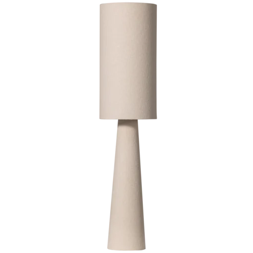 loft vloerlamp metaal/bouclé Naturel 130xø30 cm