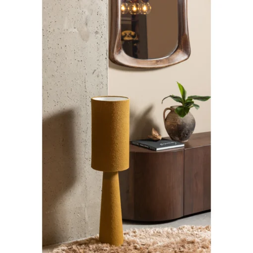 loft vloerlamp metaal/bouclé tapenade 130xø30 cm - Image 5