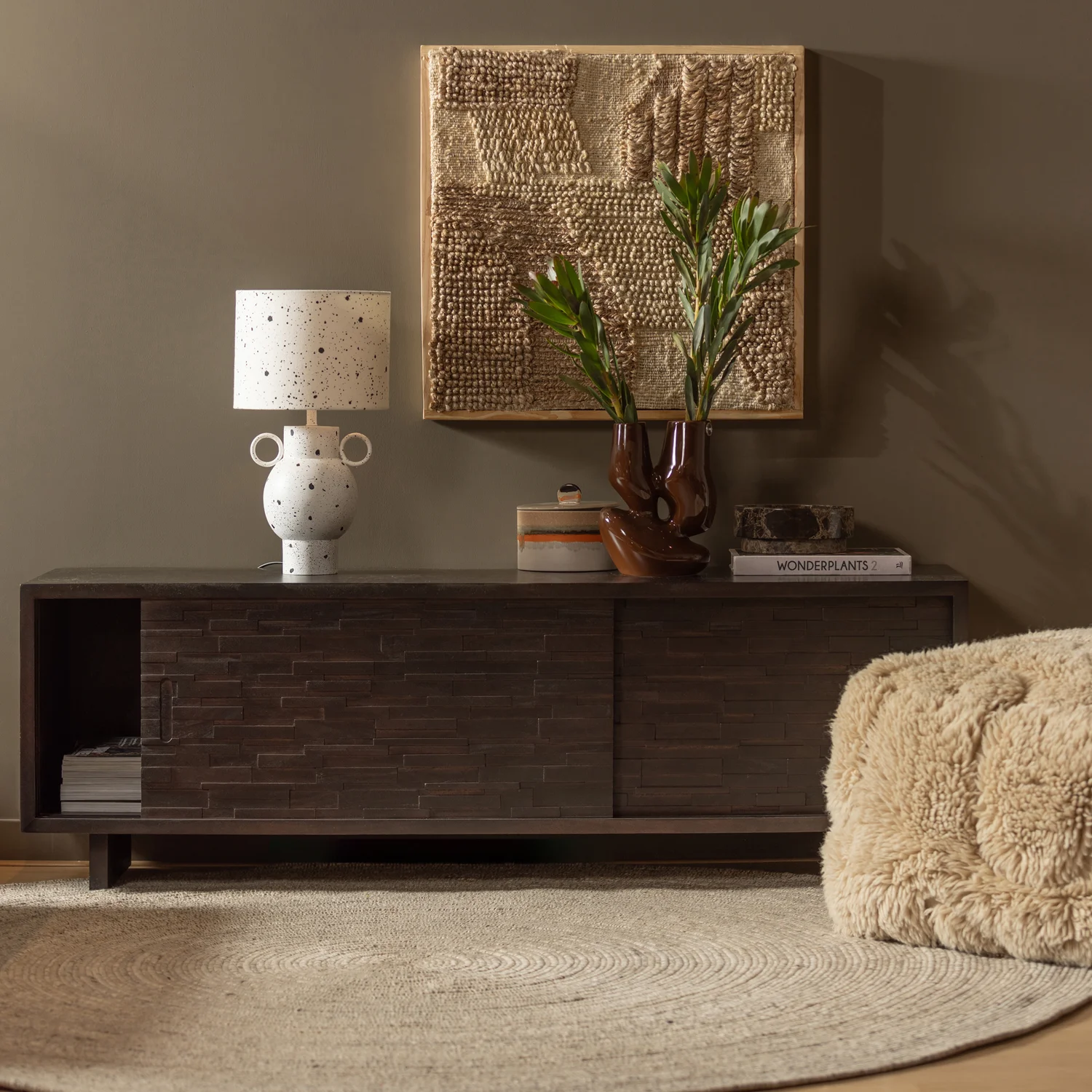 Utopia vloerkleed rond naturel 200cm - Image 2