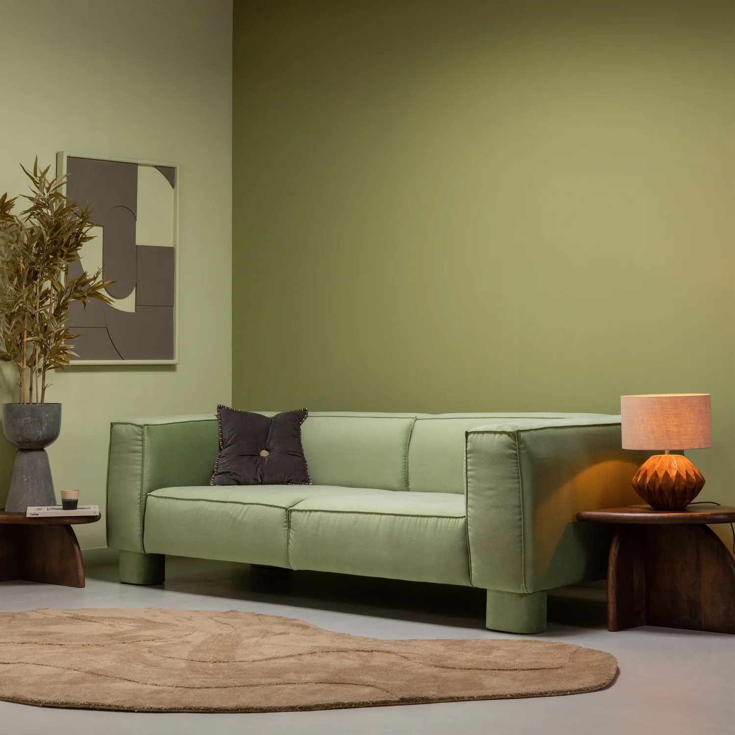 Alya vloerkleed 170 x 240 cm organisch pale brown - Image 3