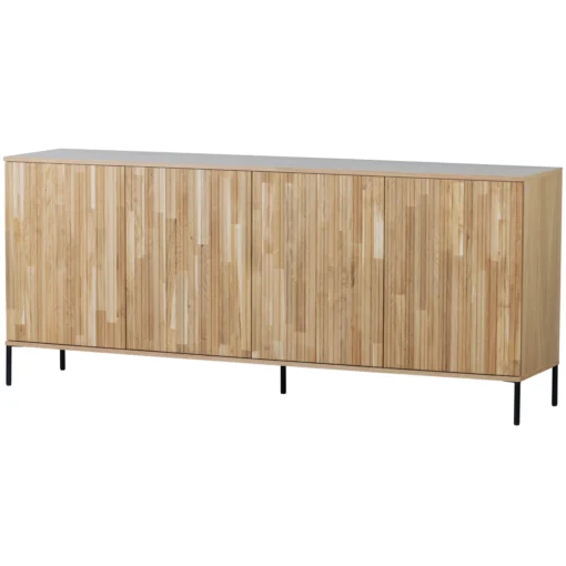 new gravure tv meubel 100 cm eiken blanke lak (fsc)