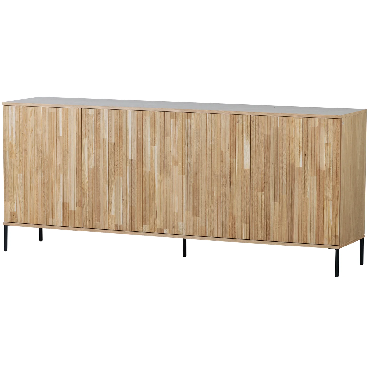 new gravure tv meubel 100 cm eiken blanke lak (fsc)
