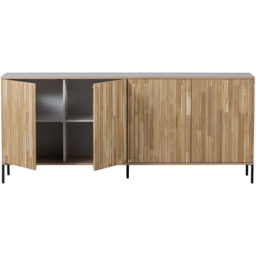 new gravure tv meubel 100 cm eiken blanke lak (fsc) - Image 4