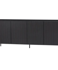 new gravure dressoir 200cm grenen zwart (fsc)