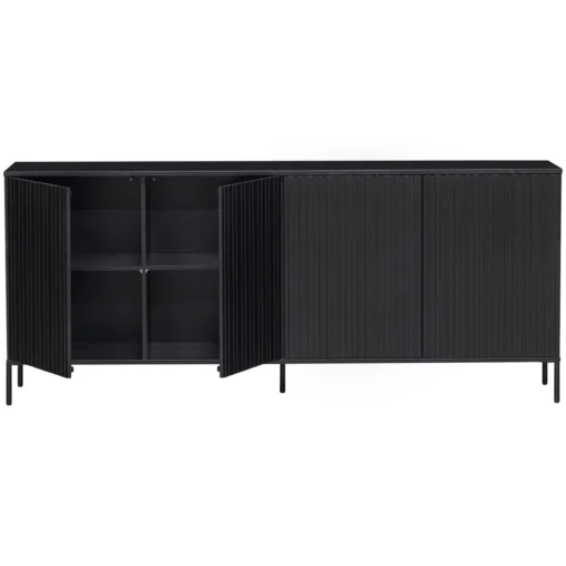 new gravure dressoir 200cm grenen zwart (fsc) - Image 2
