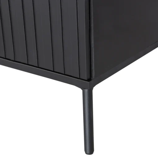 new gravure tv meubel 100 cm grenen zwart (fsc) - Image 5