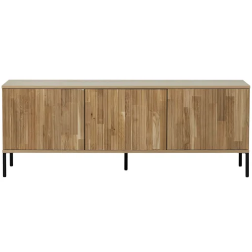new gravure tv meubel 150 cm eiken blanke lak (fsc) - Image 5