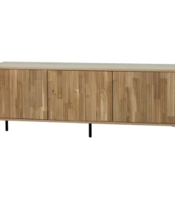 new gravure tv meubel 150 cm eiken blanke lak (fsc)