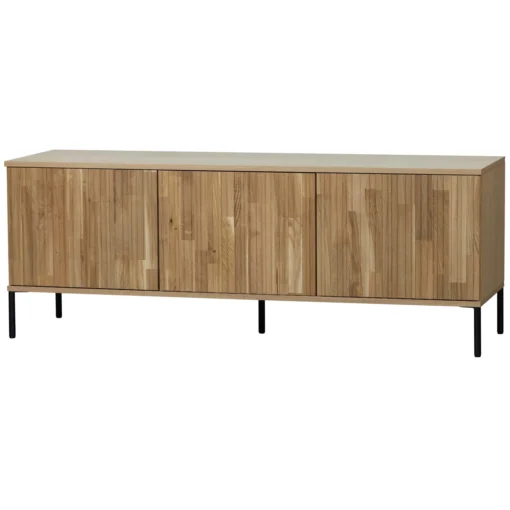 new gravure tv meubel 150 cm eiken blanke lak (fsc)