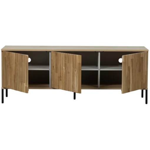 new gravure tv meubel 150 cm eiken blanke lak (fsc) - Image 4