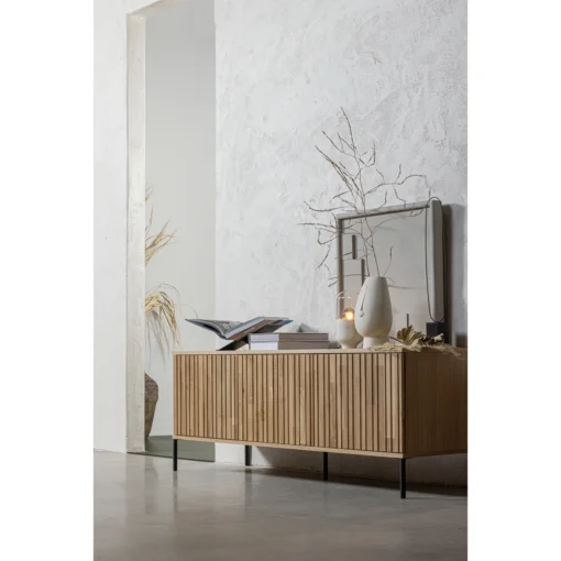 new gravure tv meubel 150 cm eiken blanke lak (fsc) - Image 3