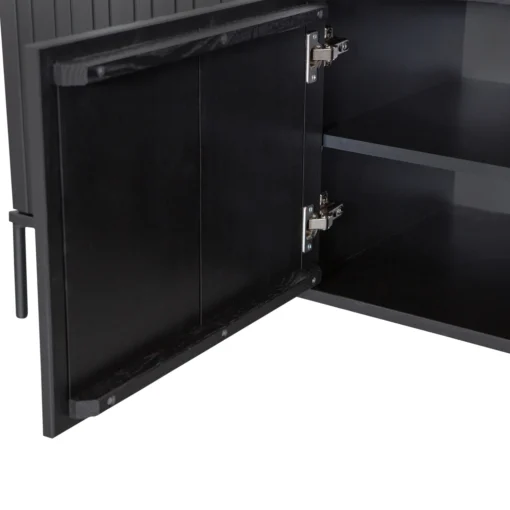 new gravure tv meubel 150 cm grenen zwart (fsc) - Image 7