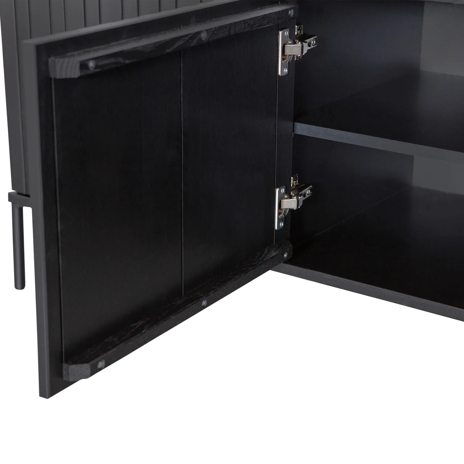 new gravure tv meubel 150 cm grenen zwart (fsc) - Image 7