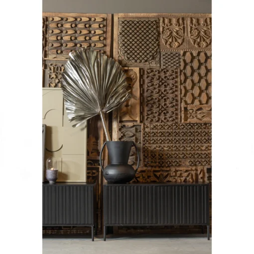 new gravure tv meubel 150 cm grenen zwart (fsc) - Image 2