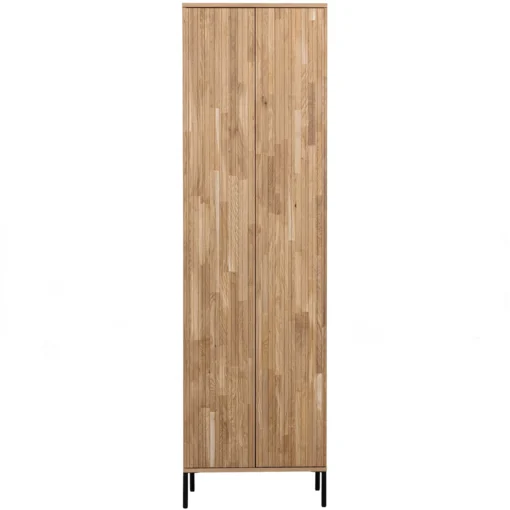 new gravure hoge kast met lade eiken blanke lak (fsc) - Image 6