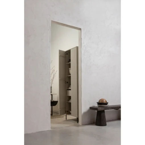 new gravure hoge kast met lade grenen dust (fsc) - Image 6