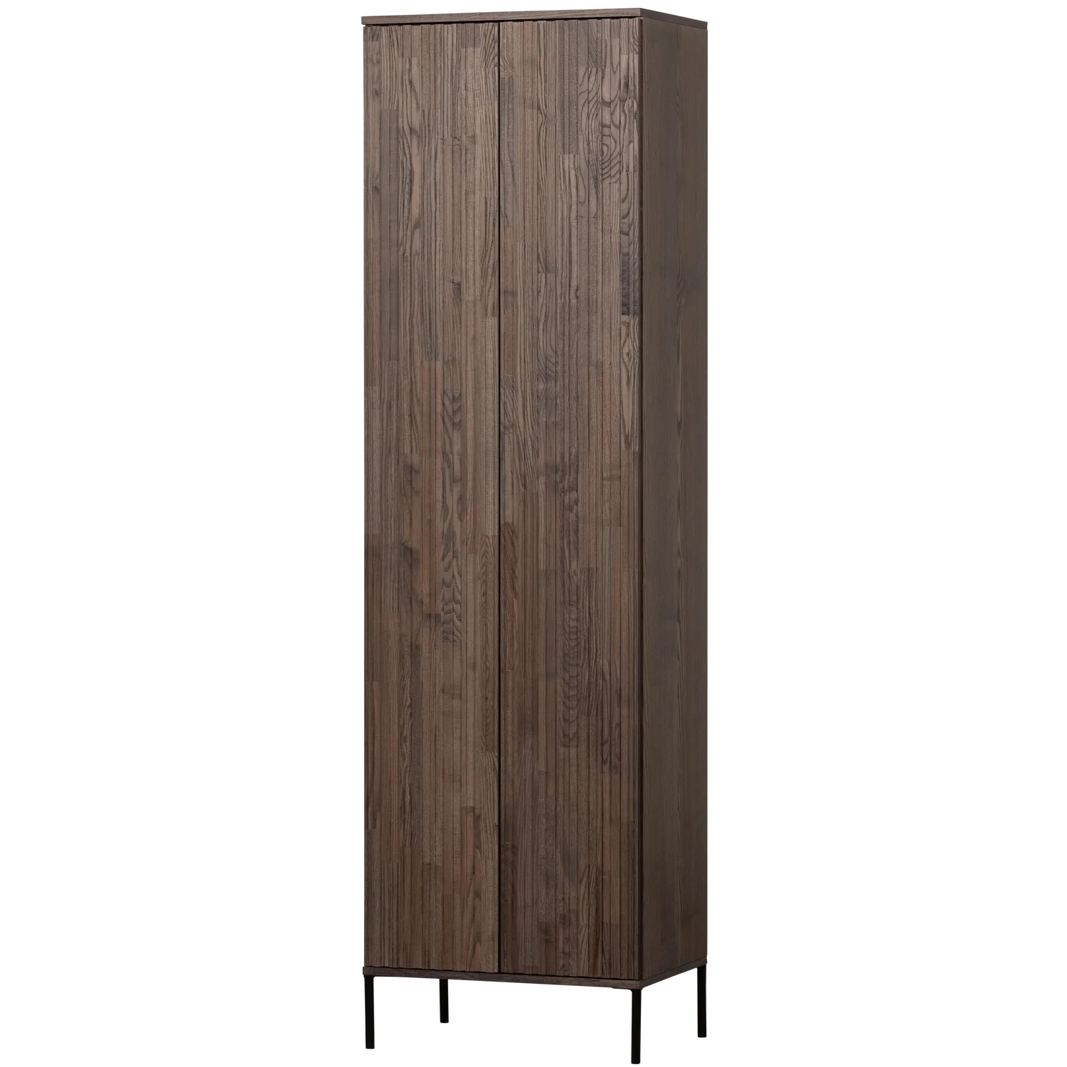 new gravure hoge kast met lade essen fineer espresso (fsc)