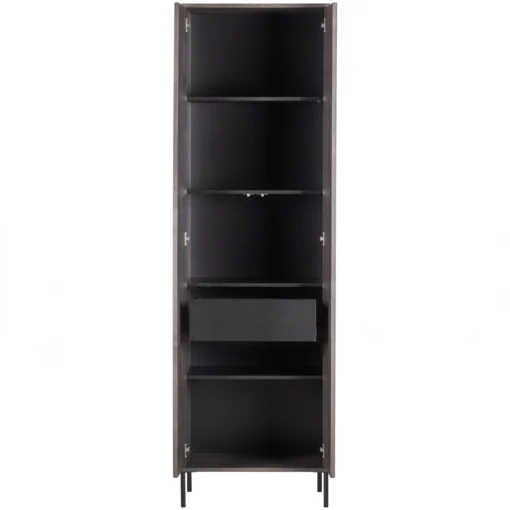 new gravure hoge kast met lade essen fineer espresso (fsc) - Image 6