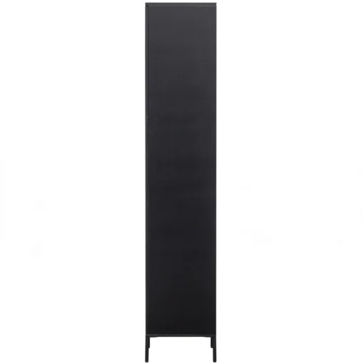 new gravure hoge kast met lade grenen zwart (fsc) - Image 4