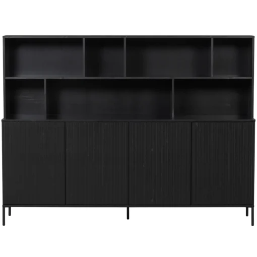new gravure wandkast grenen zwart (fsc) - Image 7