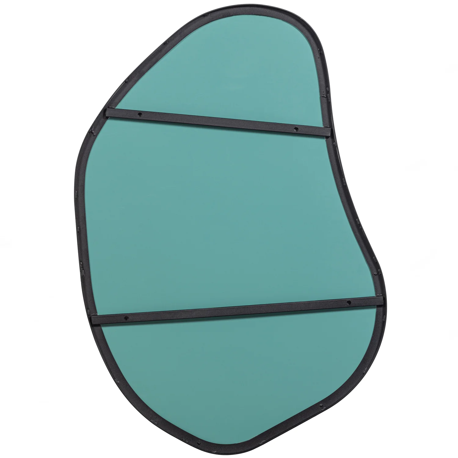 Romee organische spiegel metaal zwart 100 x 70 cm - Image 3