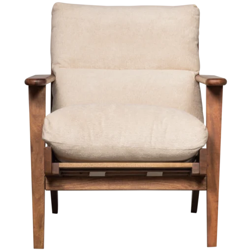 Houston fauteuil bouclé / hout naturel - Image 3