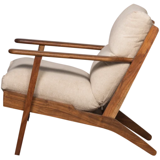 Houston fauteuil bouclé / hout naturel - Image 5