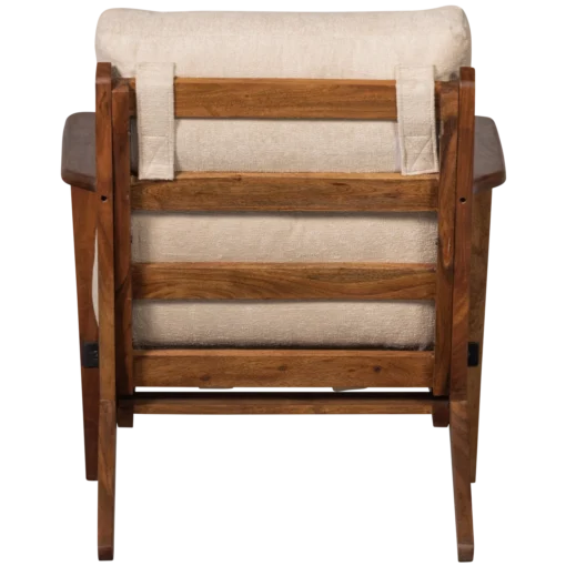 Houston fauteuil bouclé / hout naturel - Image 4
