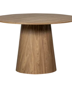 Maan eettafel rond mdf walnoot 120 cm
