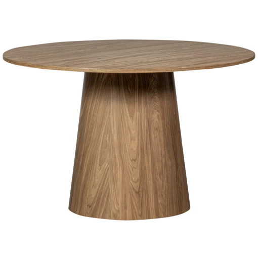 Maan eettafel rond mdf walnoot 120 cm