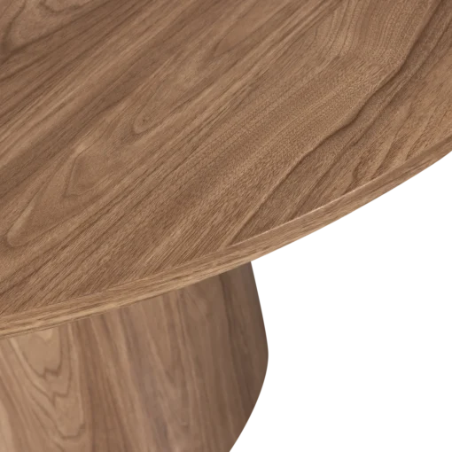 Maan eettafel rond mdf walnoot 120 cm - Image 4