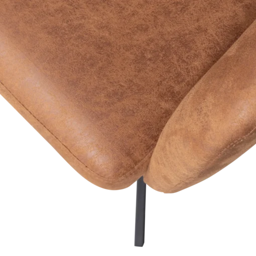 Fenne draaibare eetkamerstoel leerlook cognac - Image 5