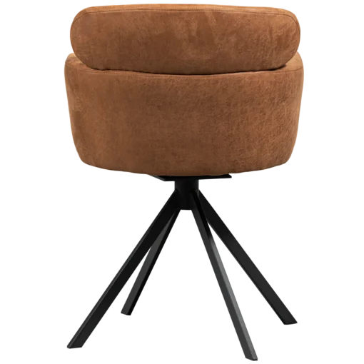 Fenne draaibare eetkamerstoel leerlook cognac - Image 3