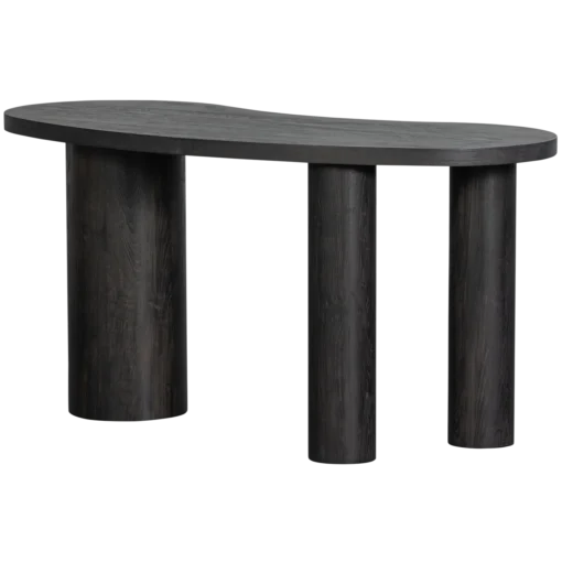 Maan organisch sidetable/bureau mdf donkerbruin