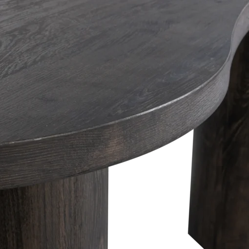 Maan organisch sidetable/bureau mdf donkerbruin - Image 5