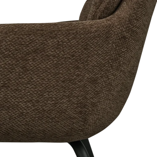 Runa eetkamerstoel chenille warm bruin - Image 7