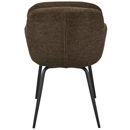 Runa eetkamerstoel chenille warm bruin - Image 5