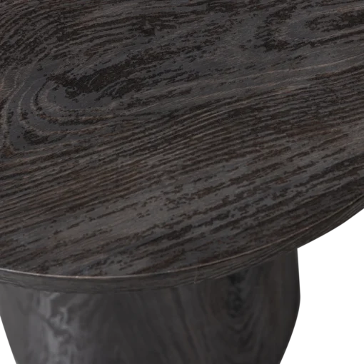 Maan salontafel mdf donkerbruin 45XØ60cm - Image 2