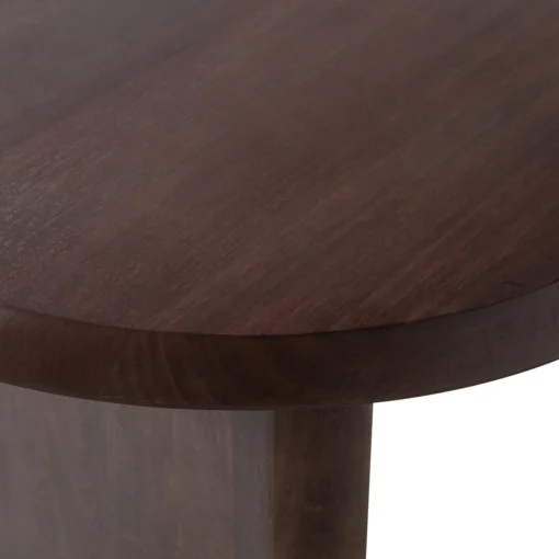 Ellips eetkamertafel mango hout walnoot 90x240 cm - Image 3