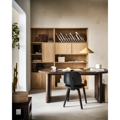 Ellips eetkamertafel mango hout walnoot 90x180 cm - Image 2