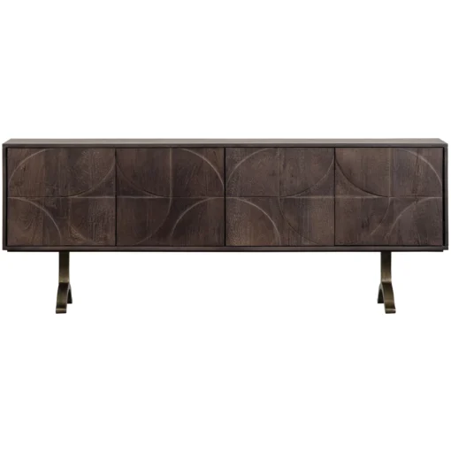 Draw dressoir mango hout walnoot - Image 8