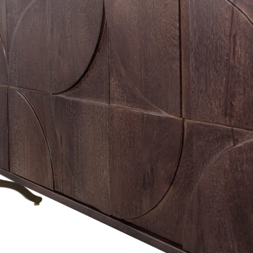 Draw dressoir mango hout walnoot - Image 7